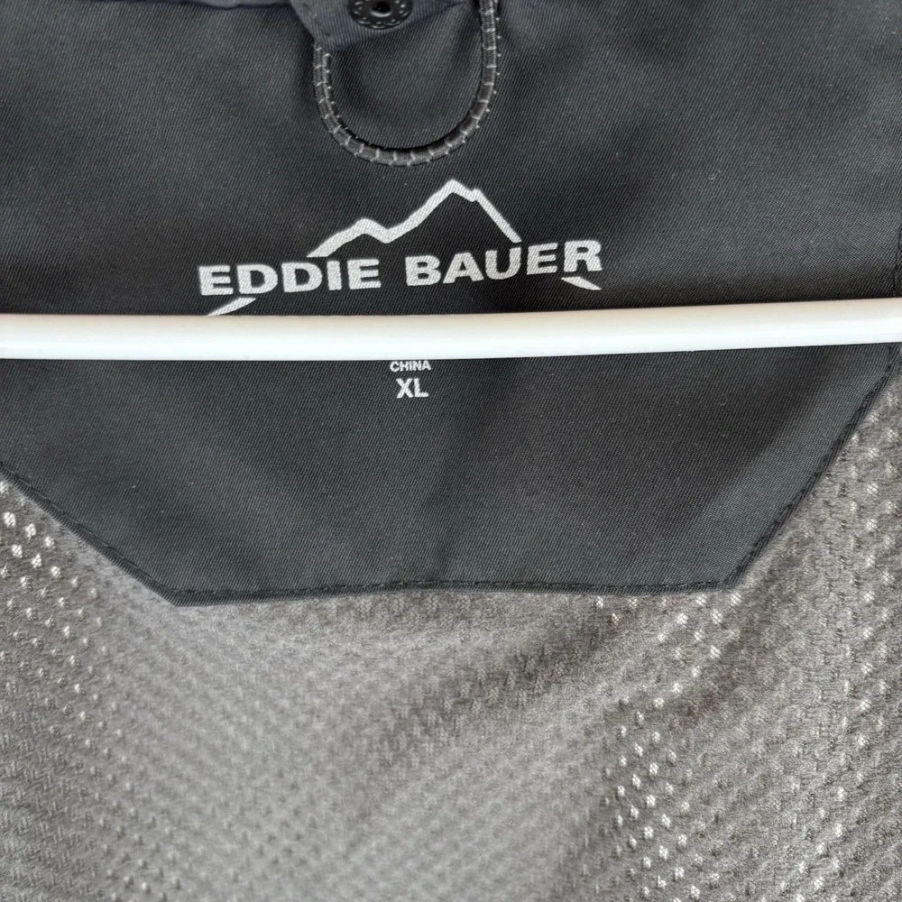 Eddie Bauer Weatheredge Plus 3 In 1 Jacket Mens XL Black Company Logo *NO LINER*